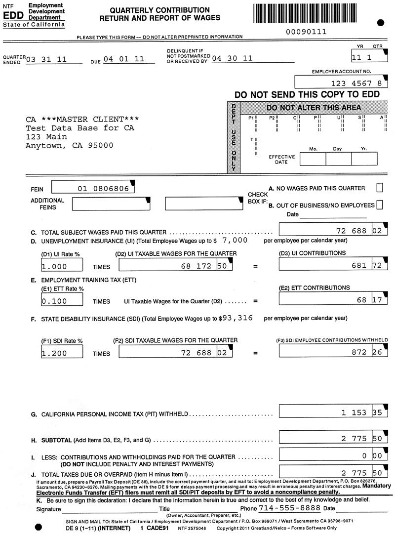 California DE 9 And DE 9C Fileable Reports California DE 9 And DE 9C Fileable Reports