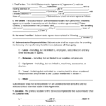 Free HVAC Subcontractor Agreement Word PDF EForms