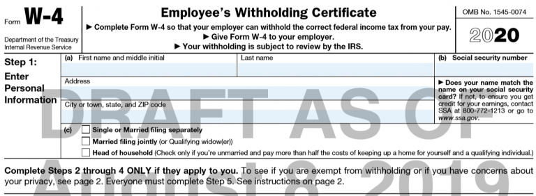 How Do I Claim Exempt On W4 2020 Designselectnyc How Do I Claim Exempt On W4 2020 Designselectnyc