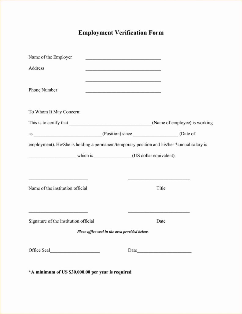 Verification Of Employment Consent Form MEPLOYM