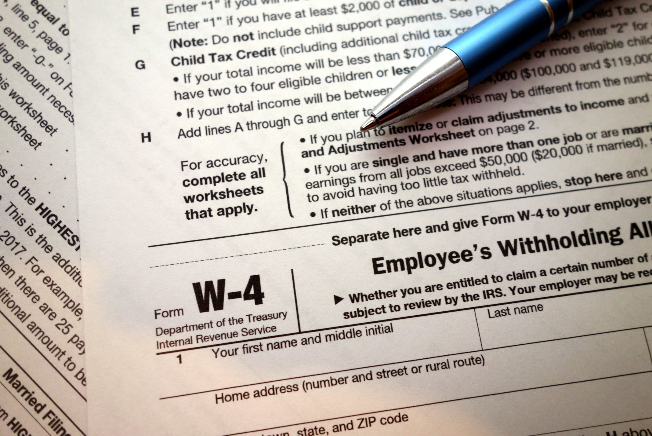 W 4 Withholding Tax Form Instructions For Exemptions Allowances W 4 Withholding Tax Form Instructions For Exemptions Allowances